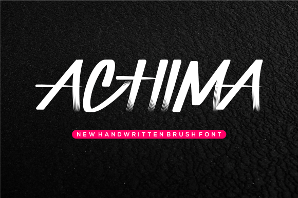 Achima: A Sporty All-Caps Handwritten Font for Bold Brand Moments