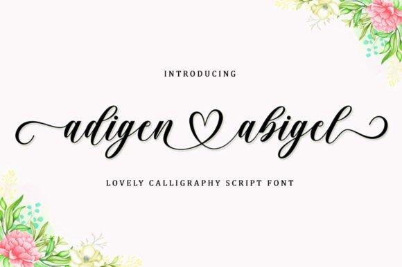 Adigen Abigel: A Modern Script Font That Feels Like a Handwritten Promise
