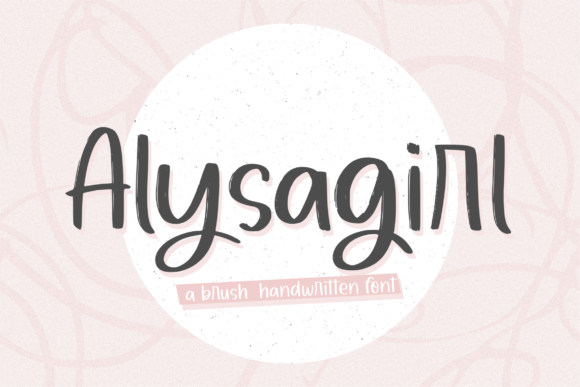 Alysagirl Handwritten Font for Small Business Branding