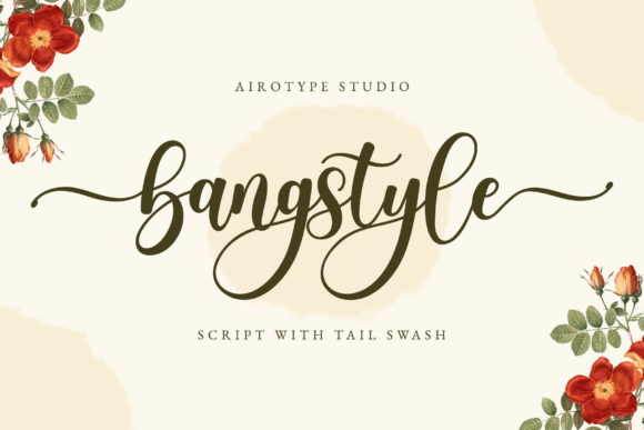 Bangstyle: A Joyful Script Font for Handmade Labels & Wedding Stationery
