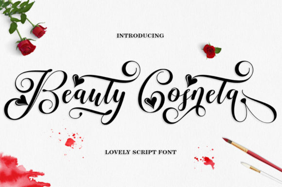 Beauty Cosneta: A Romantic Script Font for Digital Branding