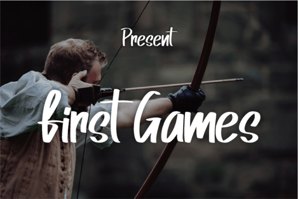 First Games: A Modern Script Font for Polished Branding