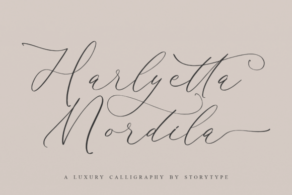Harlyetta Mordila: A Delicate Handwritten Font for Thoughtful Branding