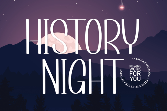 History Night: A Premium Script Font for Digital Branding