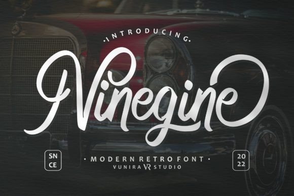 Ninegine: A Script Font That Makes Your Campaign Stand Out