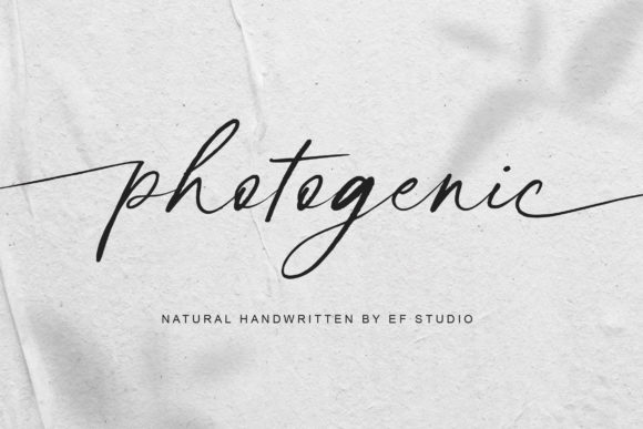 Photogenic: A Script Font That Elevates Brand Messaging