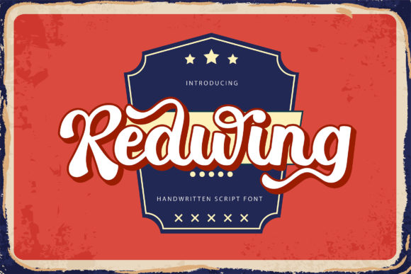 Redwing Script Font for Handmade Labels & Invitations