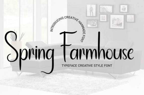 Spring Farmhouse: A Handwritten Font That Feels Like a Warm Invitation