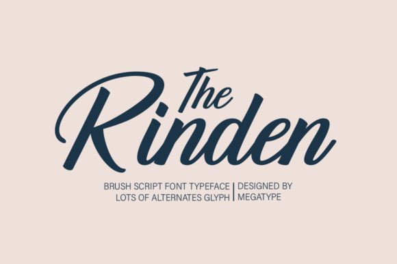 The Rinden: A Refined Brush Script Font for Thoughtful Branding