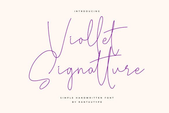 Viollet Signatture: A Script Font That Delivers Class Without Compromise