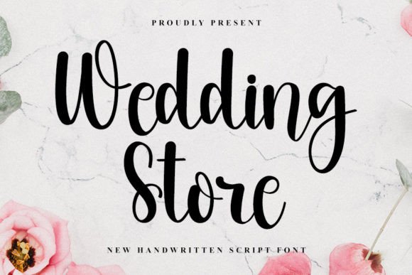 Wedding Store: A Handwritten Font for Editorial Elegance